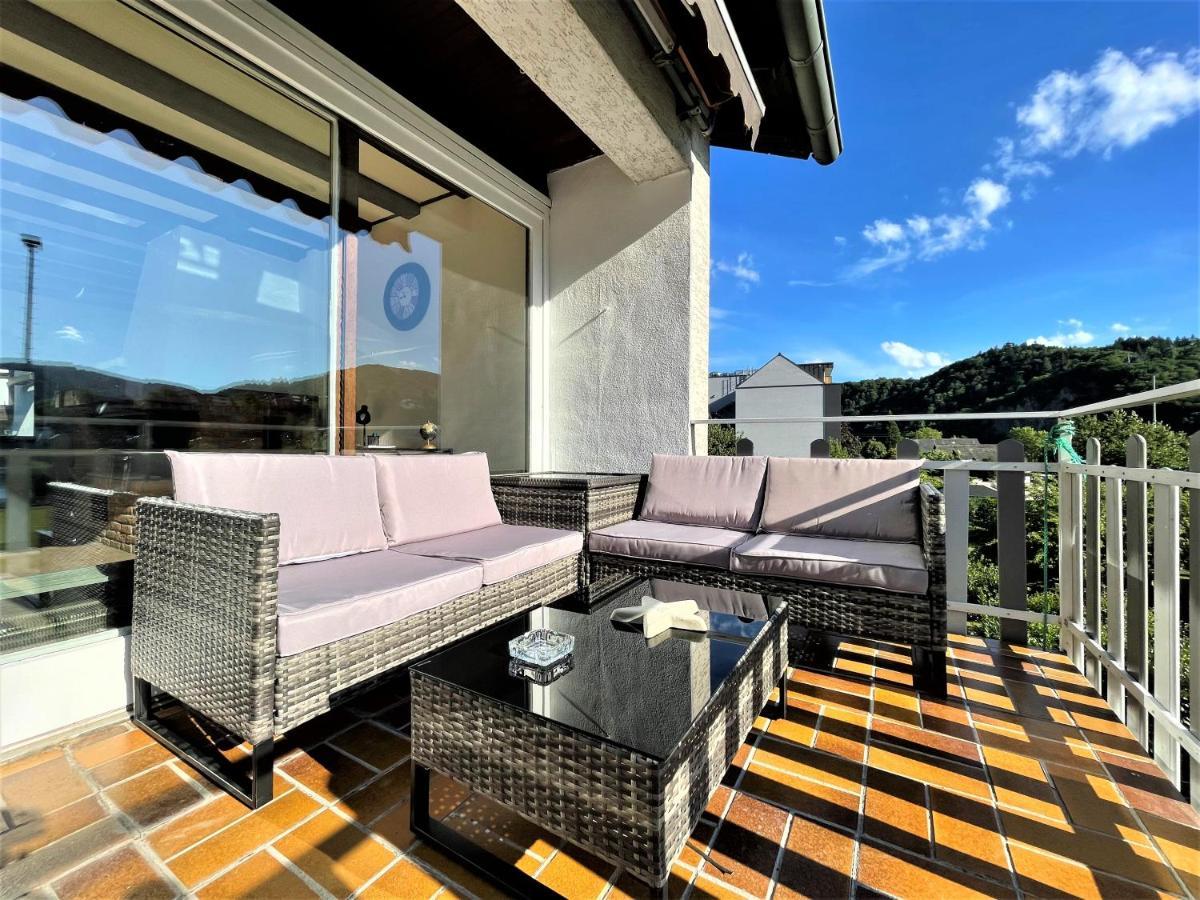 Apartmán Traumaussicht Kamin Balkon Burgblick 65 Zoll Tv Netflix Sky Joyn Lindenplatz Bullay Exteriér fotografie