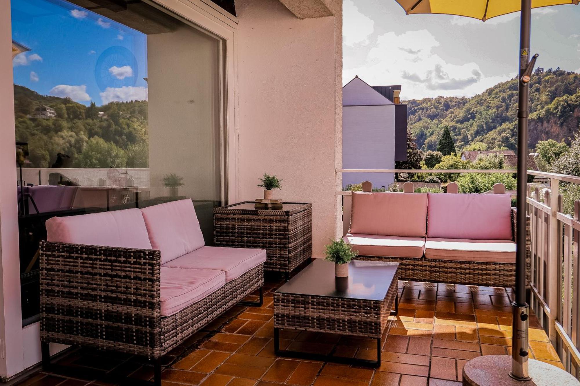 Apartmán Traumaussicht Kamin Balkon Burgblick 65 Zoll Tv Netflix Sky Joyn Lindenplatz Bullay Exteriér fotografie